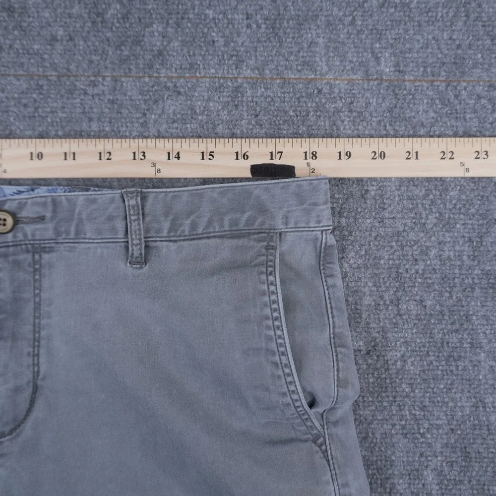 Tommy Bahama Chino Shorts Mens‎ 36 Grey Tencel Blend Stretch Flat Front Casual